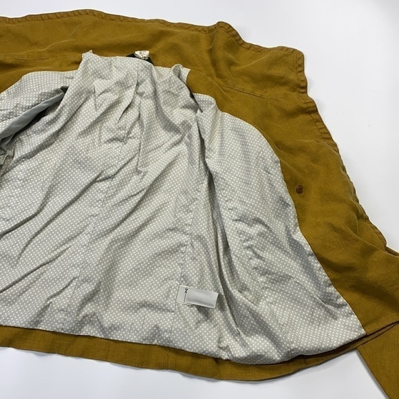 J. Crew Brown Linen Blazer Jacket Size 6 - Picture 6 of 8
